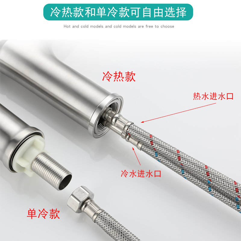 枪灰色洗脸盆水龙头冷热单冷龙头家用卫生间洗手盆面盆台盆洗脸池