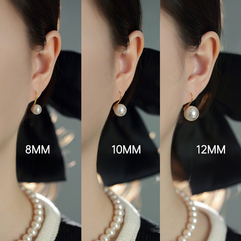 s925纯银施家奶白珍珠耳钉女耳环轻奢高级感法式复古耳饰耳坠耳钩,淘宝优惠券,粉丝福利购,淘宝优惠卷