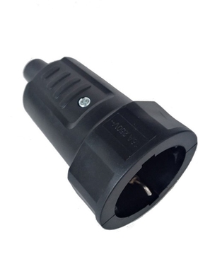 2 Pin EU Power Connector High-power Rubber Industrial Male &