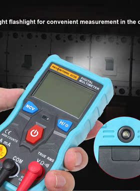 Auto Digital Multimeter Probe Tester 4000 Counts True-RMS In
