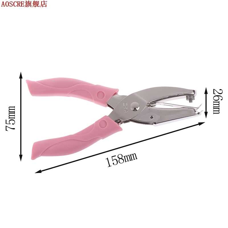 3mm Pore Diameter Punch Pliers Single Hole Puncher Hand Pape - 图0