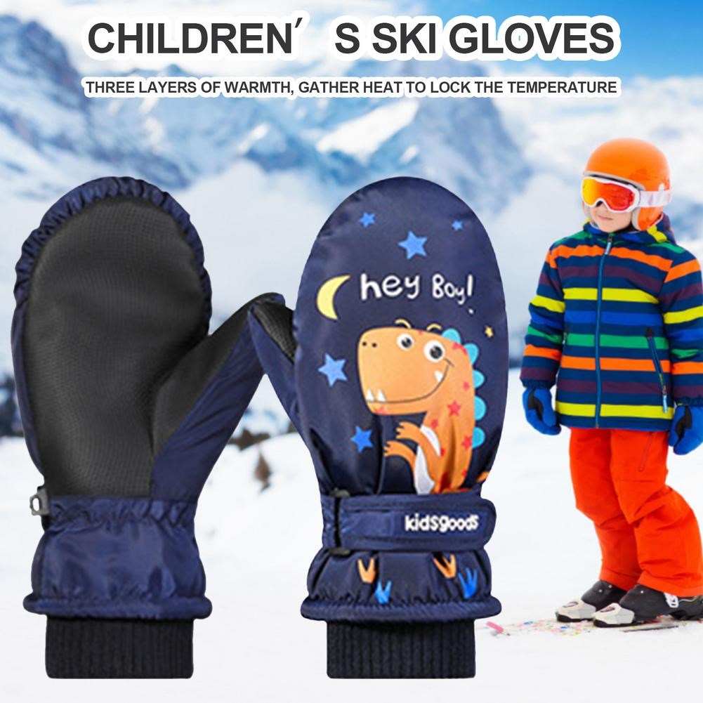 Children Winter Warm Ski Gloves Boys/Girls Kids Sports - 图0