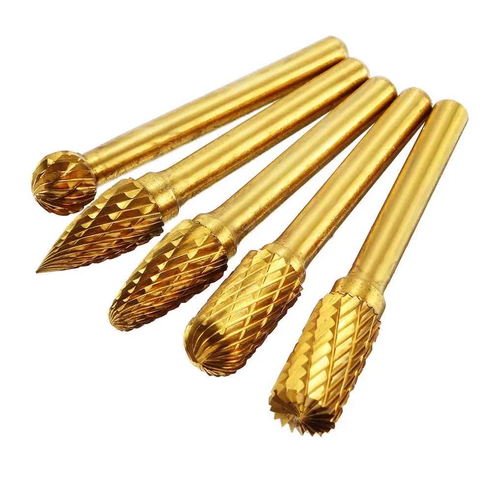 5Pcs 6x10mm Tungsten Steel Roty File Grinding Head Drill B-图2