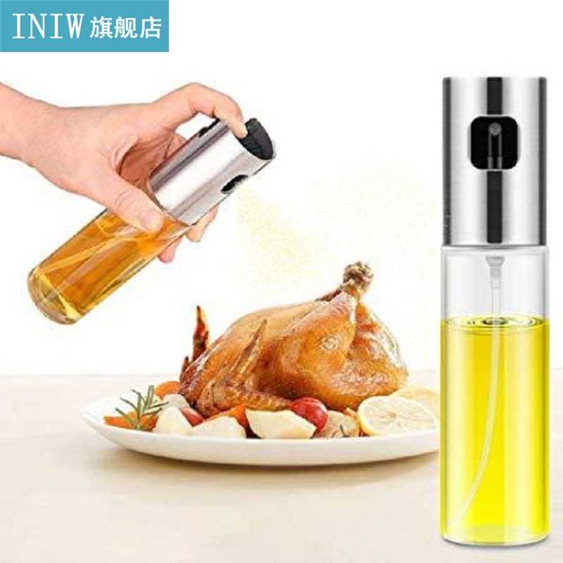 Kitchen Stainless Steel Oil Sprayer Bottle BBQ Sprayer Oil D - 图0