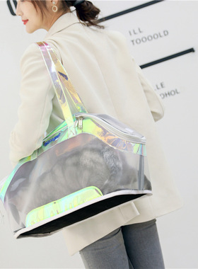Cat Bag Pet Bag Transparent Fashion Breathable Dog Bag Out P