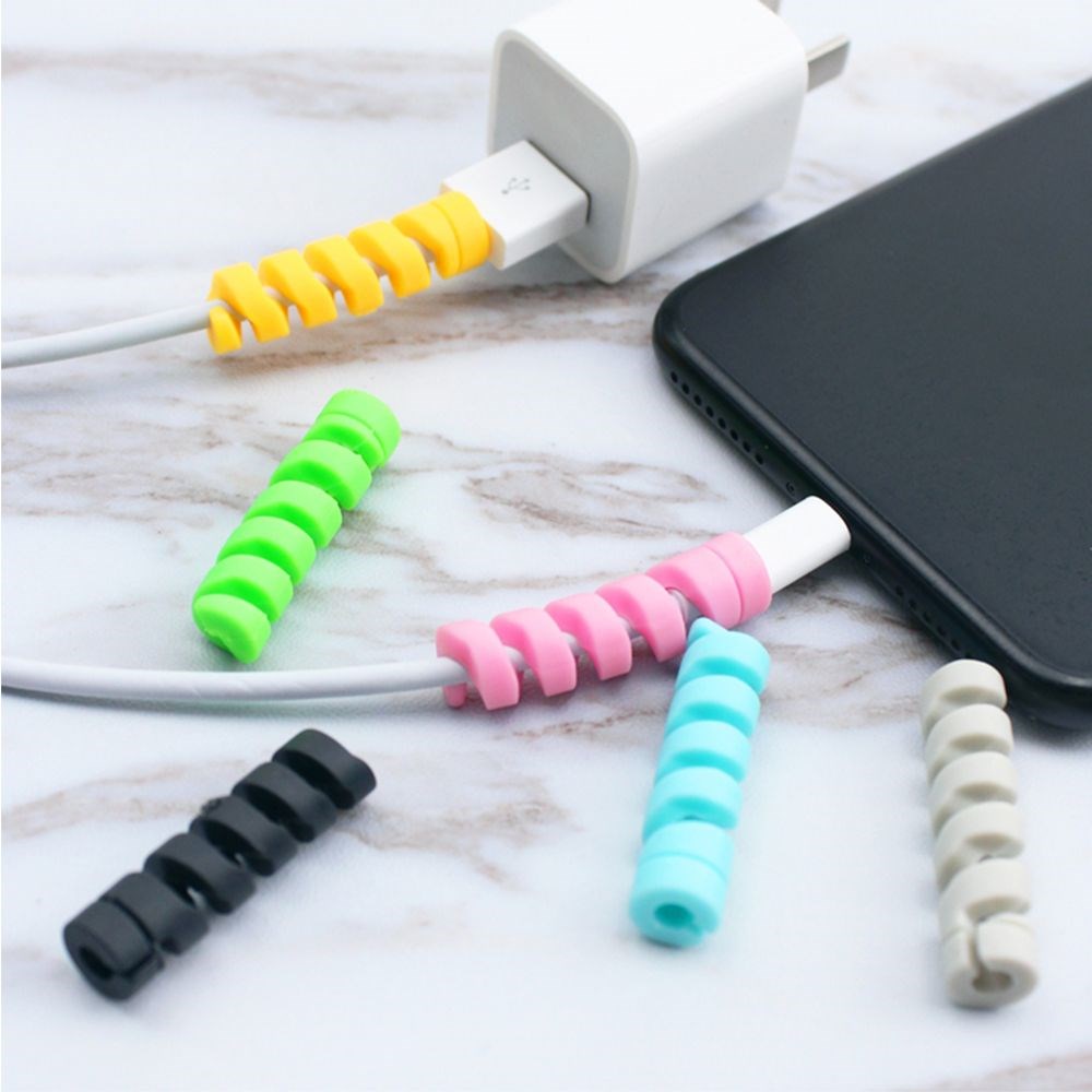 Spiral Cable Protector Data Line Earphone Cable Organizer W - 图1