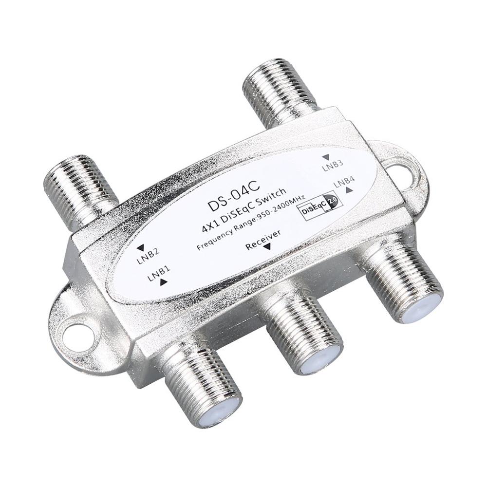 4 in 1 4 x 1 DiSEqc 4-way Wideband Switch DS-04C High Isolat-图0