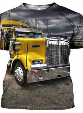 Summer men	s O-neck T-shirt D printing Set fashion pl