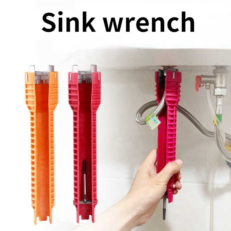 8 In 1 Flume Wrench Sink Faucet Plumbing Tools Wrench 8 In 1 - 图2