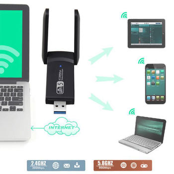 1200Mbps USB .0 Wifi Adapter Dual Band 5GHz 2.4Ghz 802.11AC