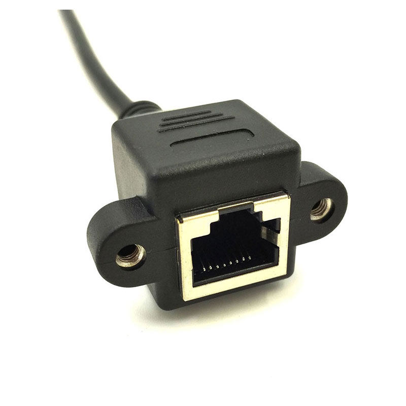3FT RJ45 Male to Female Screw panel mount Ethernet LAN Netwo - 图2