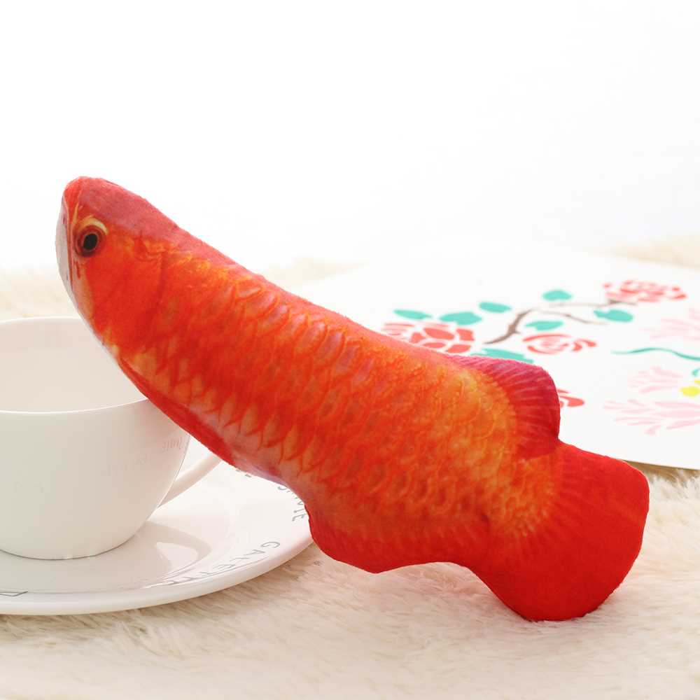 1Pc New Lovely Soft Funny Artificial Simulation Fish Cute Pl - 图1