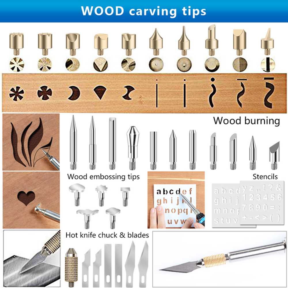 37PCS Portable Carving Pyrography Tool Multi-Function Intern - 图0