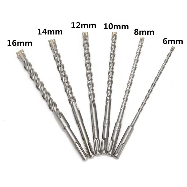 1PC 210mm 16mm Carbide Tip Crosshead Drill Bits Carbide Twin - 图1