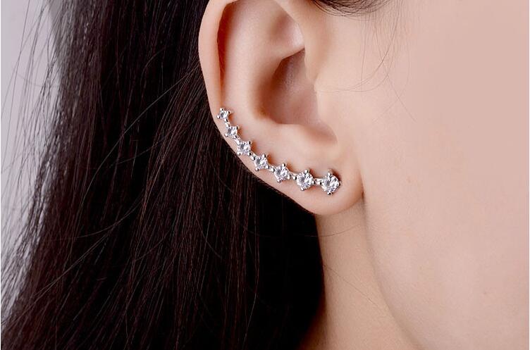 New Arrival Hot Sell Fashion Shiny Crystal 925 Sterling Silv - 图1