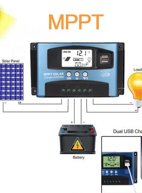 40A/50A/60A/100A MPPT Solar Charge Controller 12V 24V Dual U