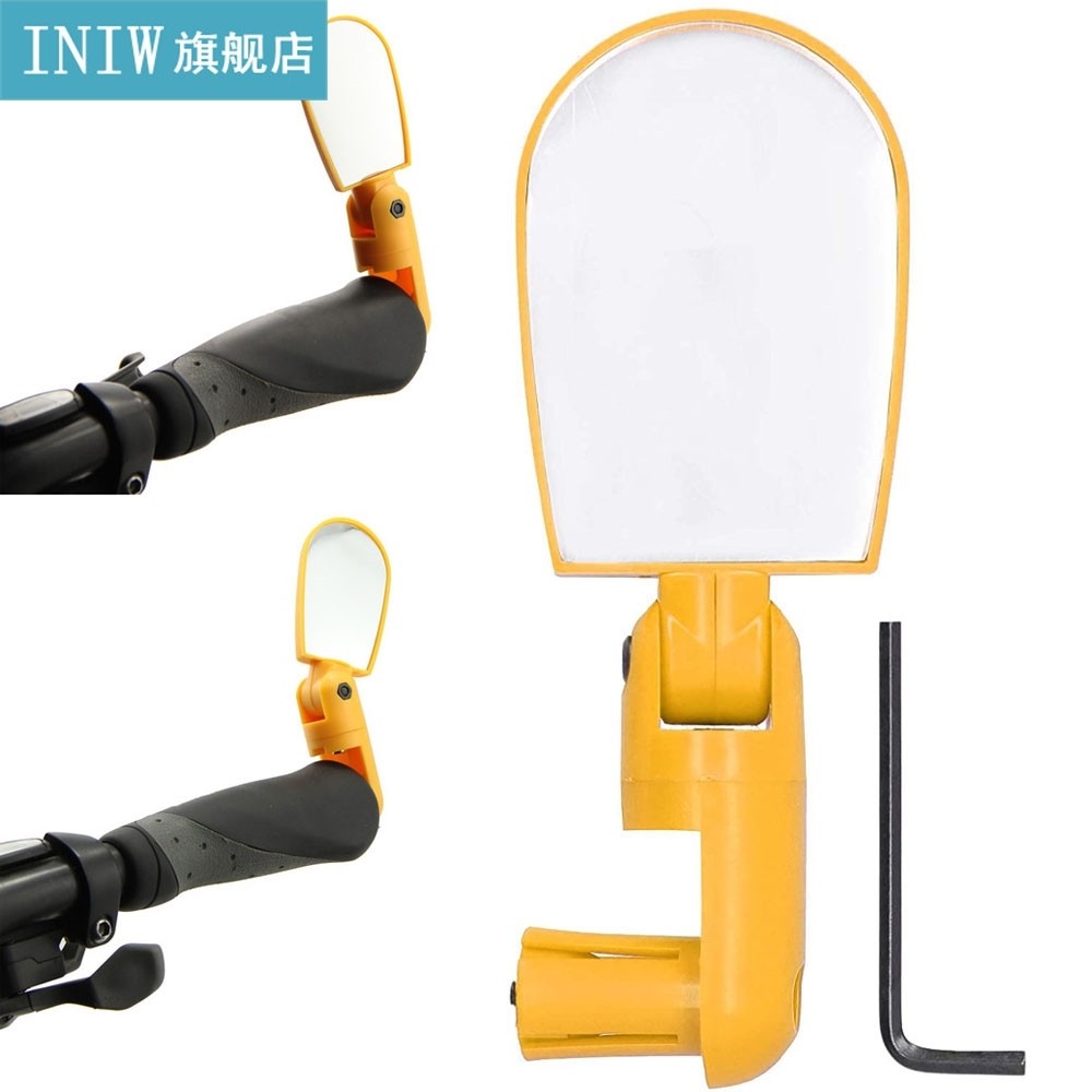 1PC 360 Degree Bike Rearview Mirrors Rotatable Universal Bic - 图0