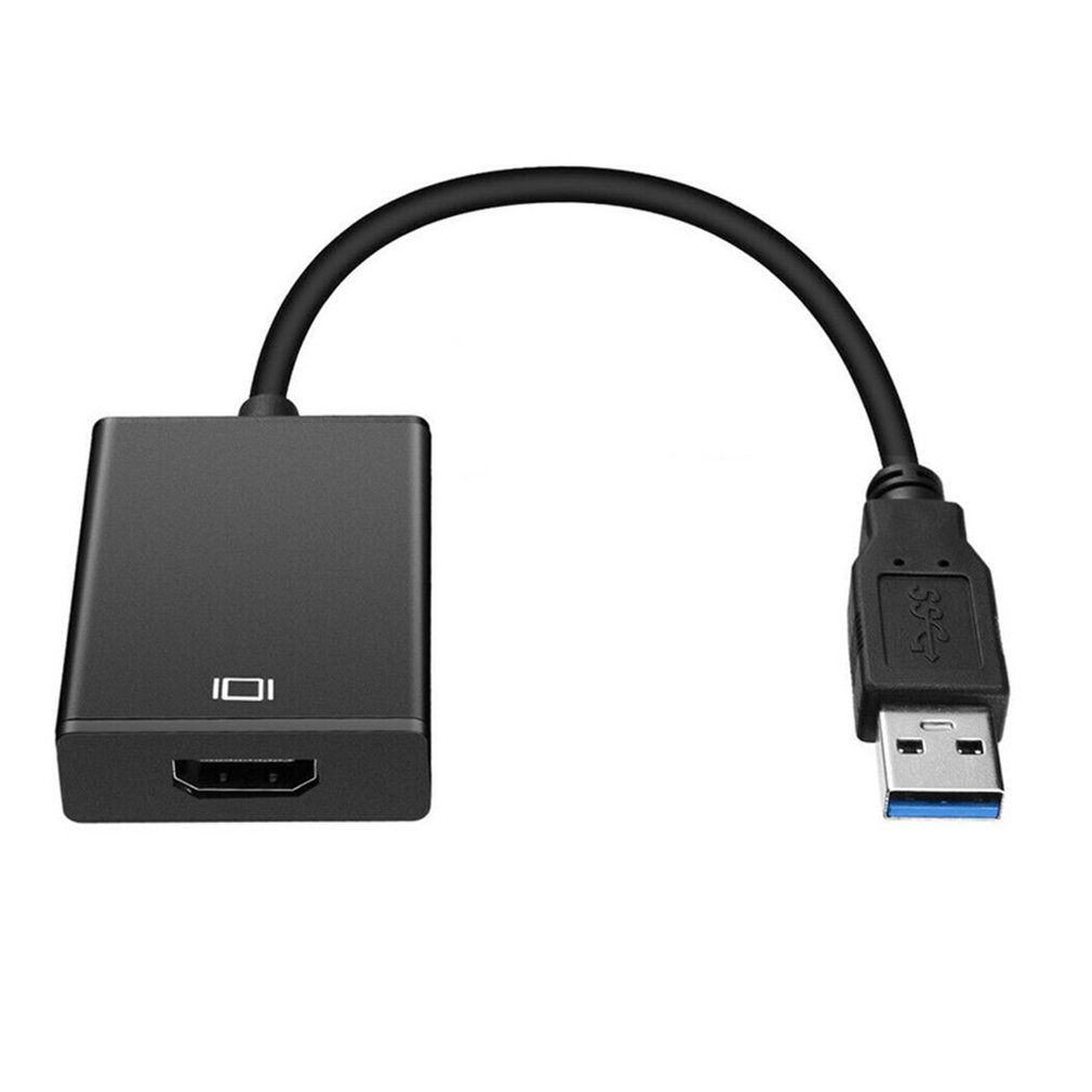 USB 3.0 to HDMI Female Audio Video Adapter Converter Cable f - 图1