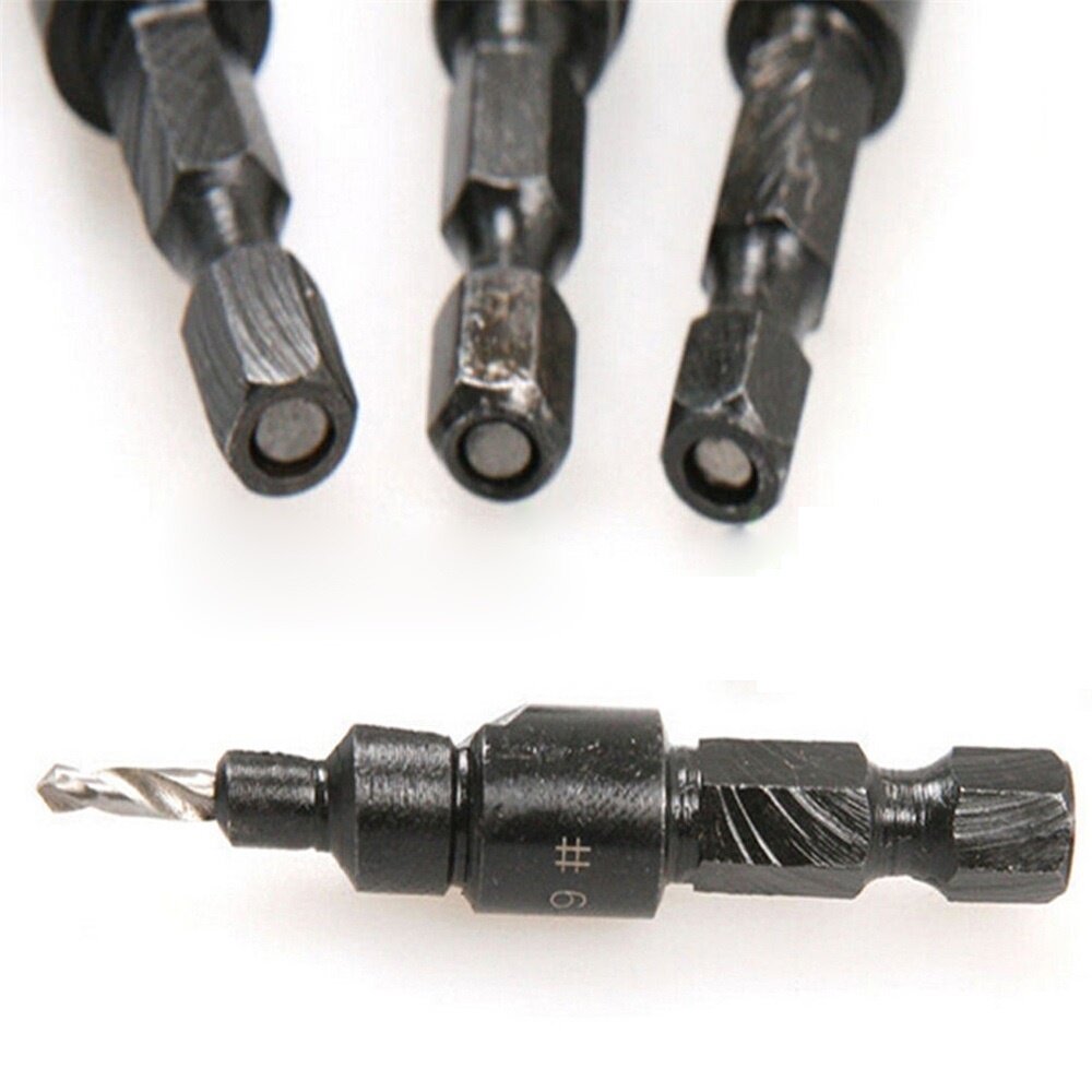 1PC Wood Woodworking 5 Flute HSS Countersink Drill Bit Set C_虎窝淘