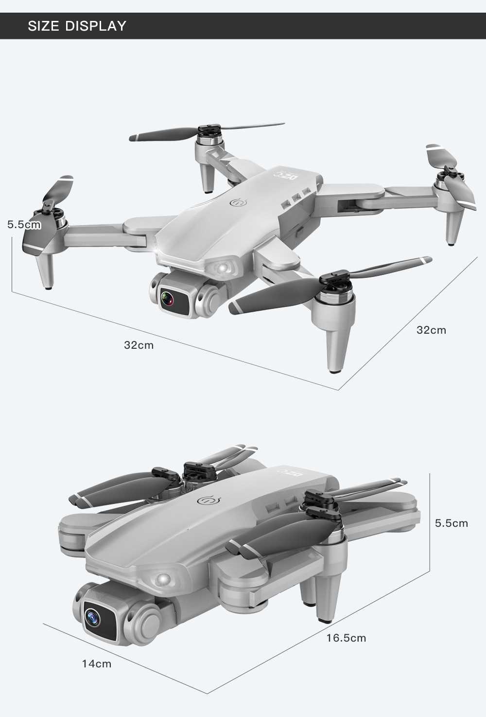 L900 pro rc GPS Drone 4K With Camera Foldable Helicopter Qu - 图3