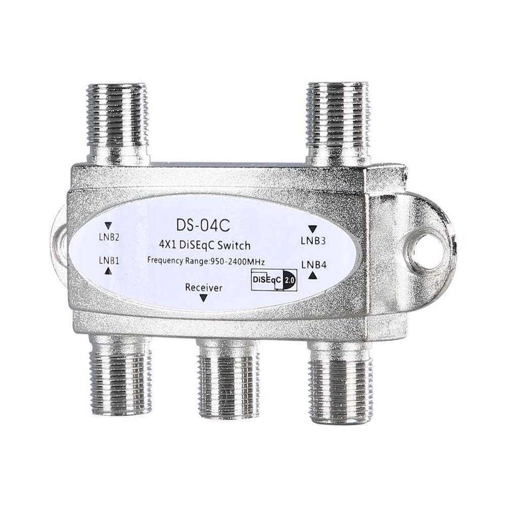 4 in 1 4 x 1 DiSEqc 4-way Wideband Switch DS-04C High Isolat-图1