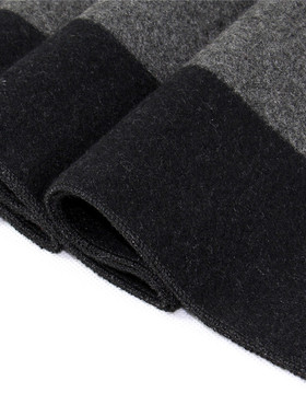 Luxury Brand Winter Men Cashmere Scarf Striped Neckerchief S