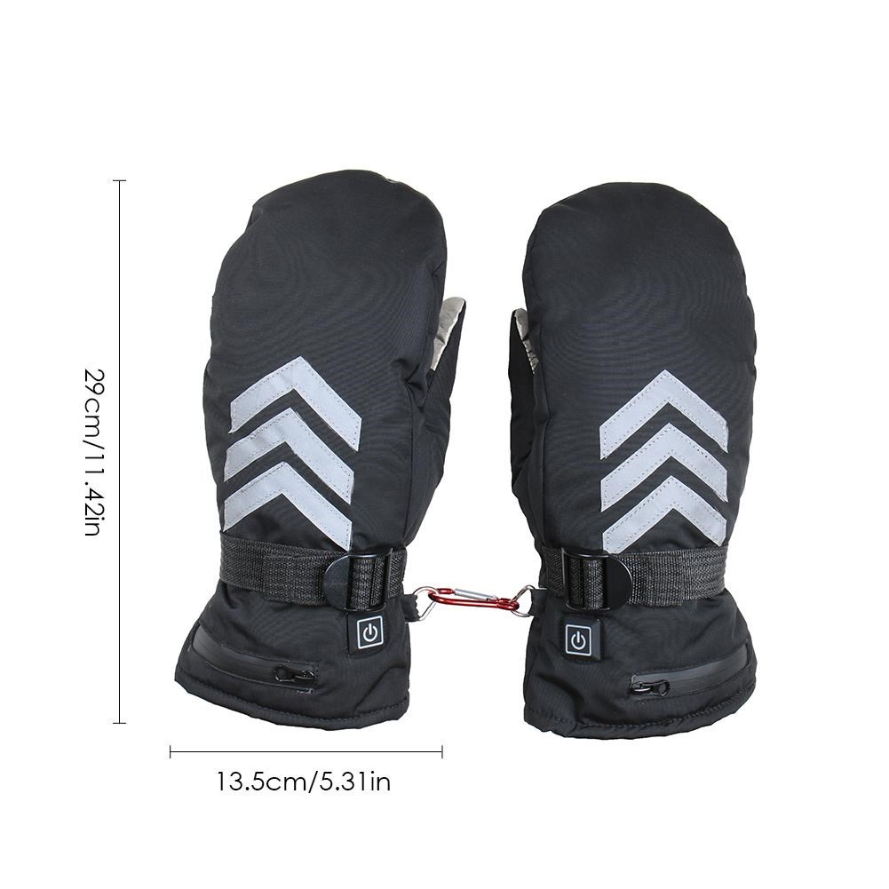 Thermal Winter Electric Heated Gloves Windproof Cycling - 图1