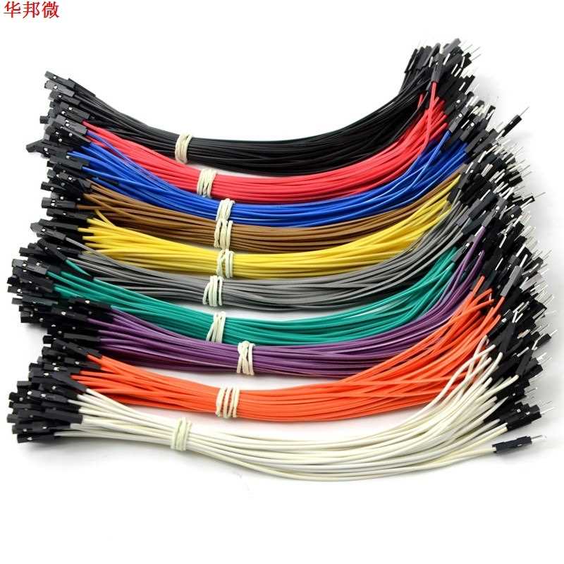 40Pcs 2.54MM 20CM Double-headed Female To Male Dupont Wire F - 图2