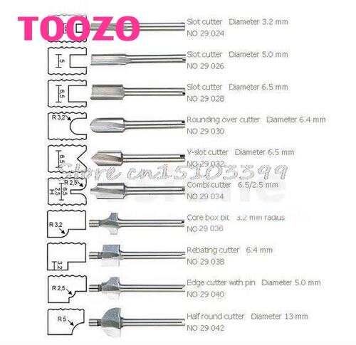 HSS Router Bits Wood Cutter Milling Fits Dremel Rotary Tool - 图2