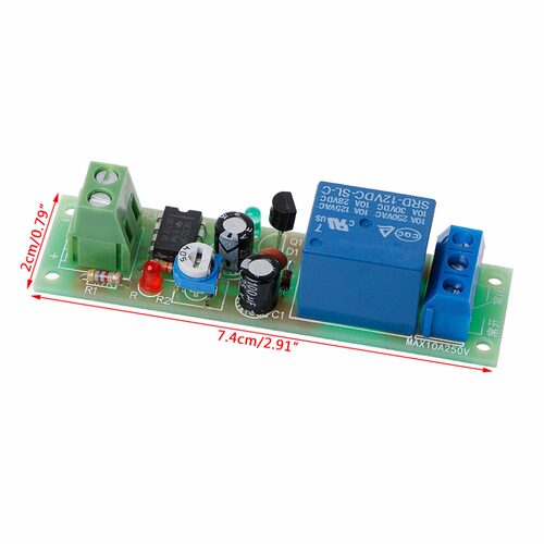 NE555 Relay DC 12V Timer Adjustable Delay Turn Off ON Switch - 图0