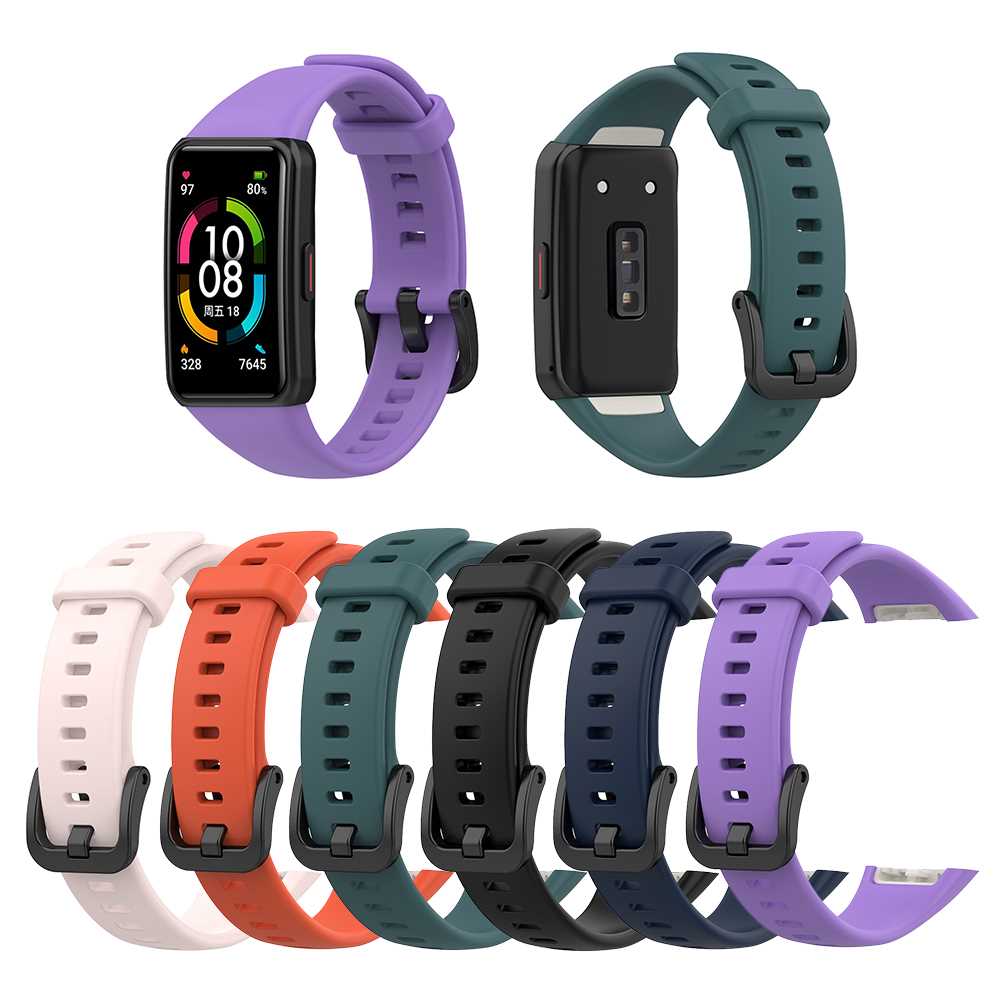 Simple Moderate TPUsoftness Strap for HUAWEI Band 6 Soft TPU - 图0