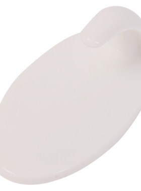 3pcs/set Wall Door Hook Plastic White Oval Self Adhesive Han