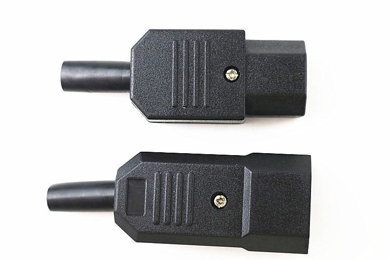 IEC Straight Cable Plug Connector Rewireable C13 C14 - 图0