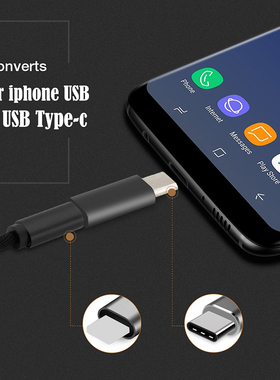 Adaptador for iphone To Type C Adapter 8 pin To Usb c Splitt