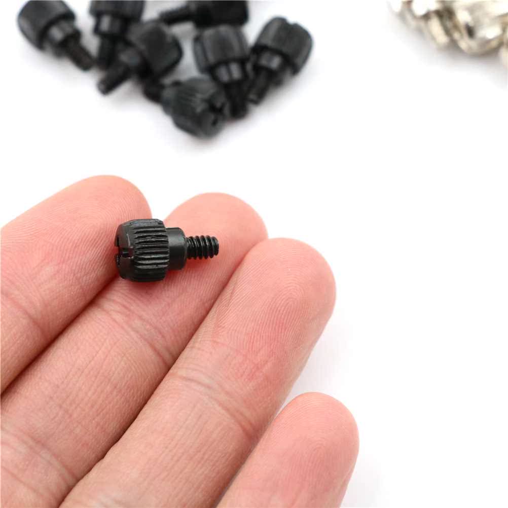 10pcs M3.5 6 #-32 Computer Case Screws Black Or Nickel Compu - 图1