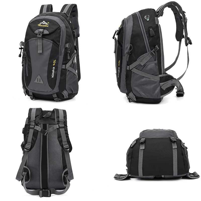 Men's Women's 40L Waterproof Backpack USB Cl-图0