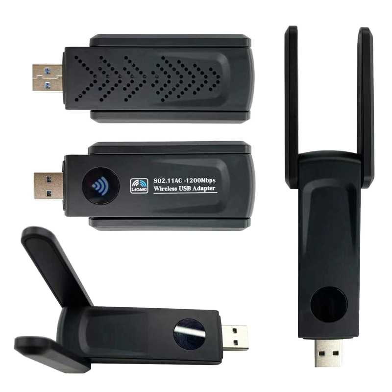 USB WiFi 5 Adapter for PC 802.11AC 1200Mbps USB3.0 Network C - 图3