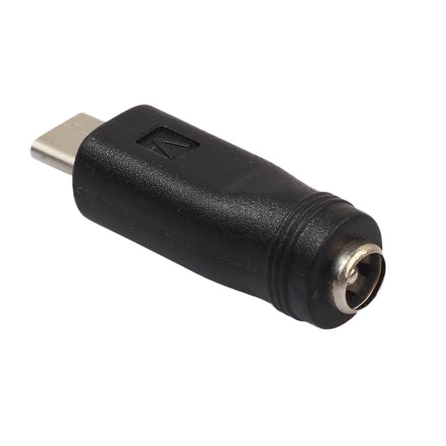 DC Power Adapter Converter Type-C USB Male to 5.5x2.1mm Fema