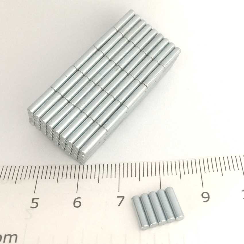 100pcs Dia2x8mm Neodymium Magnet Permanent N35 NdFeB Super S - 图0