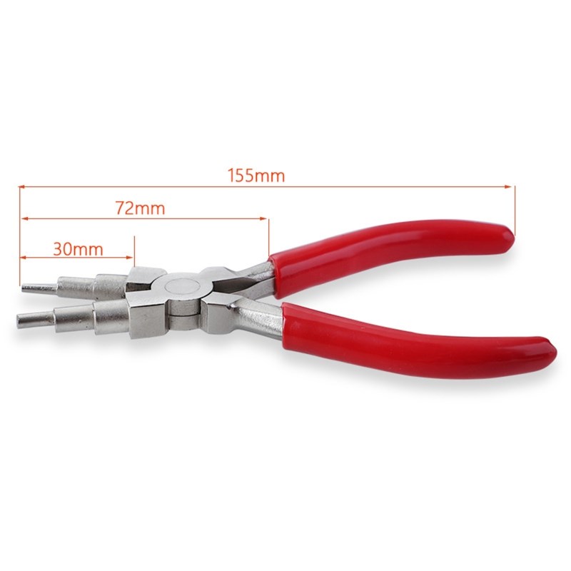 1/3x Flat Curved Nose Pliers Ring Looping Wire Looper Split - 图2