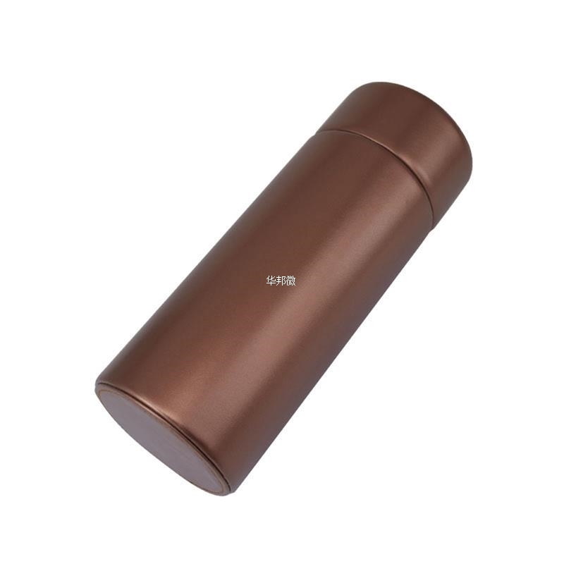 Cigar Container Wood Material And PU Cover Cigar Tube With H - 图1