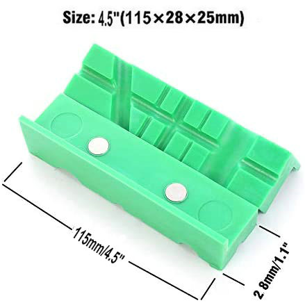 2sets Magnetic Bench Vise Jaw Pads, High Temperature Vise So - 图1