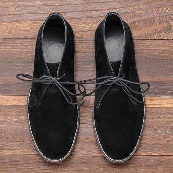 Suede Men Desert Boots Spring Retro American Style Casual Me