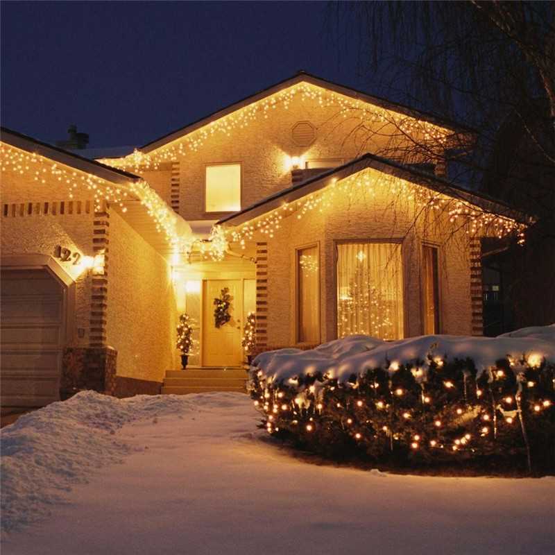 5M Curtain Icecle Led String Light Droop 0.4/0.5/0.6m Christ - 图3