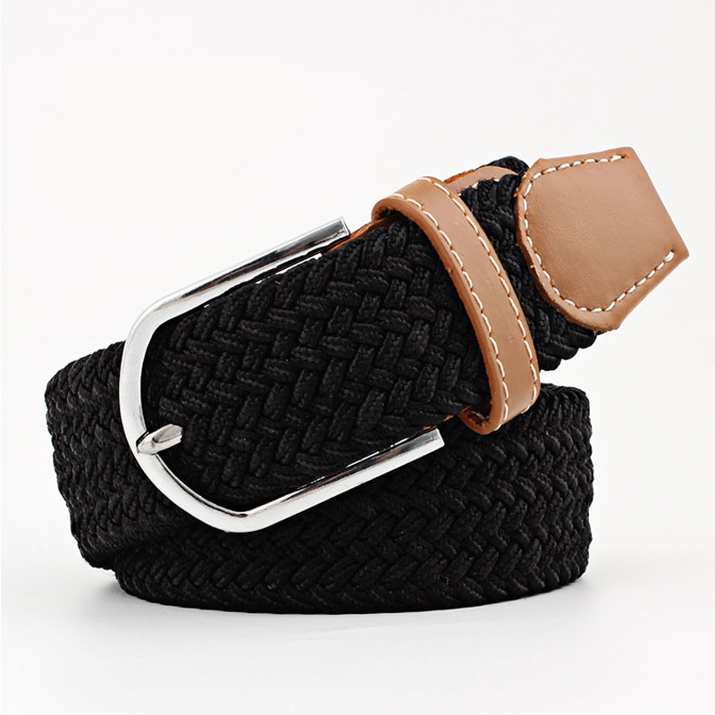 Braided Belt Woman Woven Weave Brand Weaving Pink Black Yel-图3