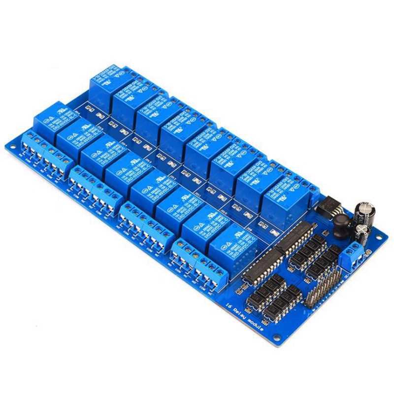 16 Channel Relay Shield Module With Optocoupler LM2576 Micro - 图3