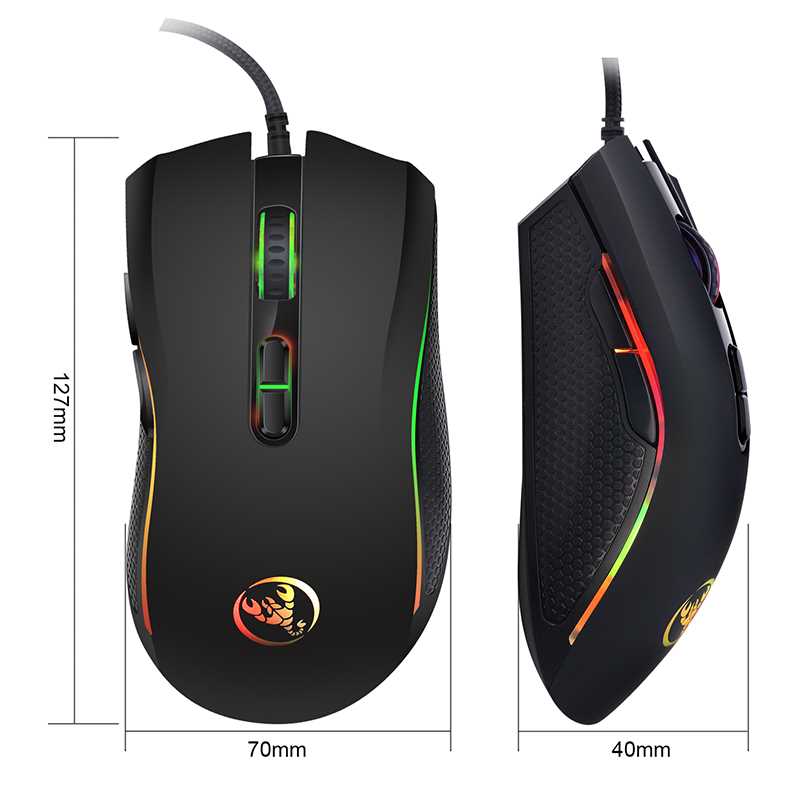 New Wired Gaming mouse gamer 7 Button 3200DPI LED Optical US - 图2