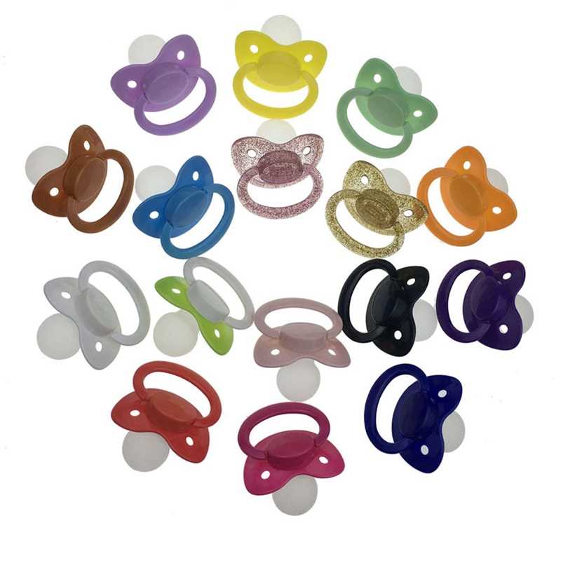 1Pc Solid Color Abdl pacifier Lovely Big Size Silicone Adult-图3