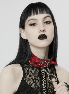 暗黑风项链脖圈时尚百搭