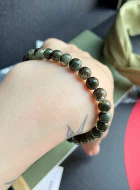 聚宝盘绿幽灵水晶手链5A女